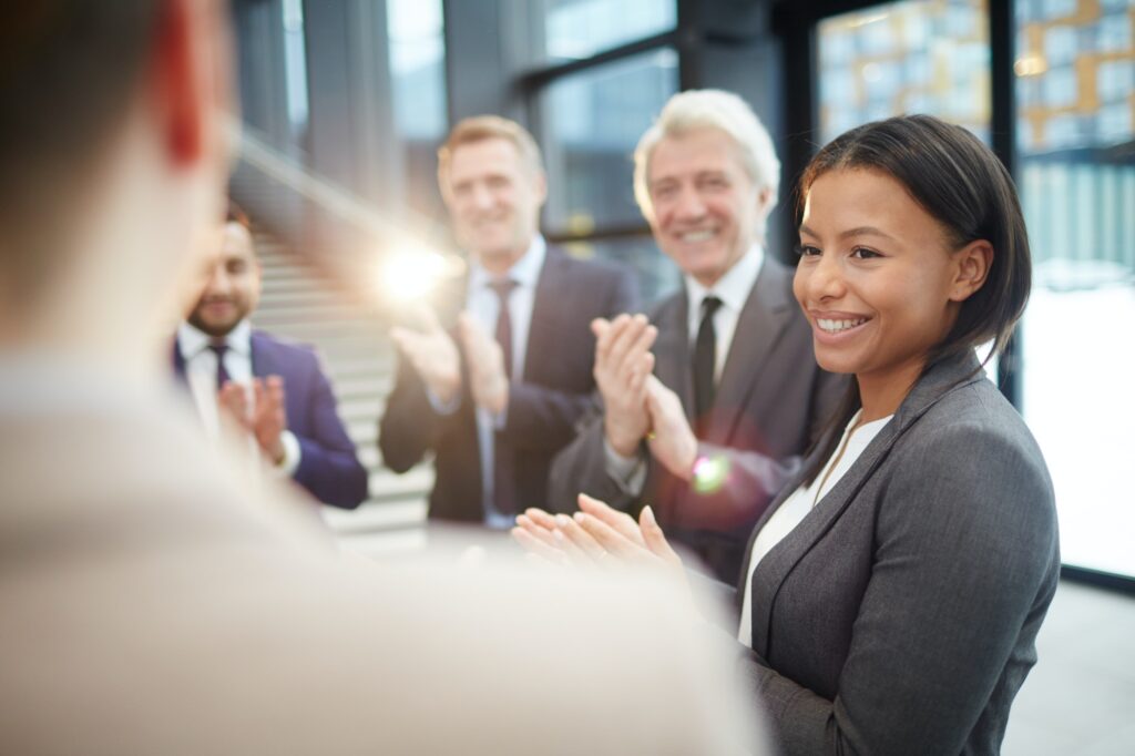People Meeting giving Applause